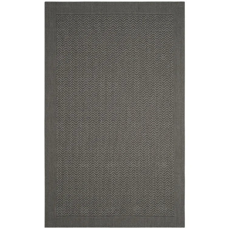 Wyckhoff Geometric Jute/Sisal Area Rug in Grey