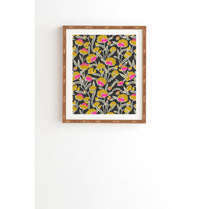 SPECIAL, Zebrini Floral Mambo' - Picture Frame Graphic Art Print on Wood