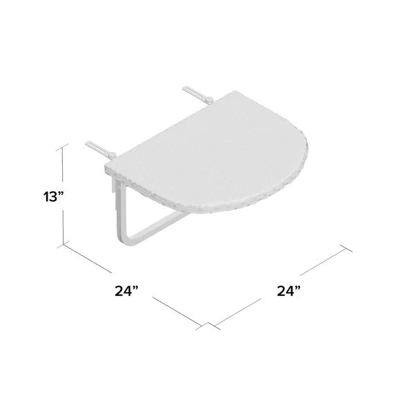 Cropsey Wicker/Rattan Balcony Table