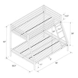 Premium Metal Bunk Bed *SPECIAL/UNASSEMBLED/IN BOX* - TWIN OVER FULL