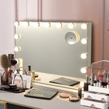 Hollywood Vanity Lighted Mirror Touch Control Magnification Speaker