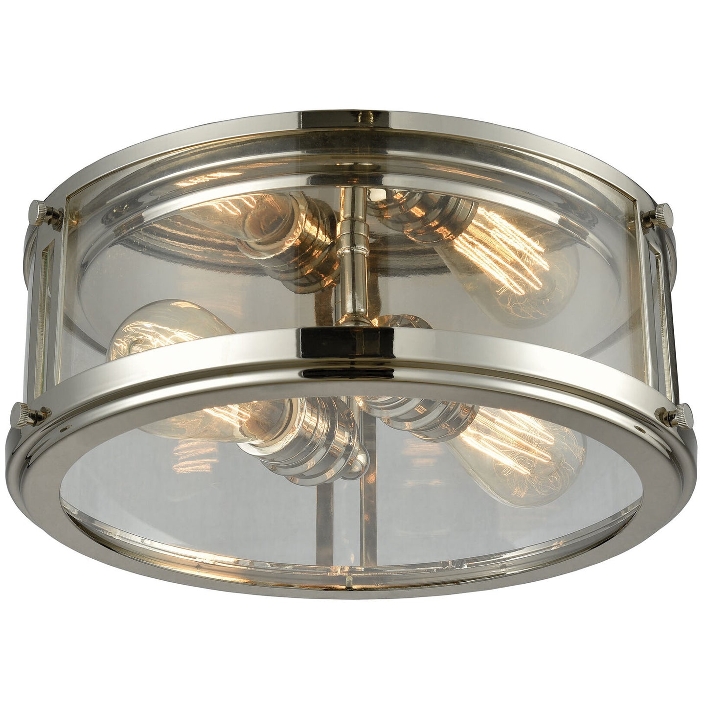 Art Deco 2 Light Flush Mount in