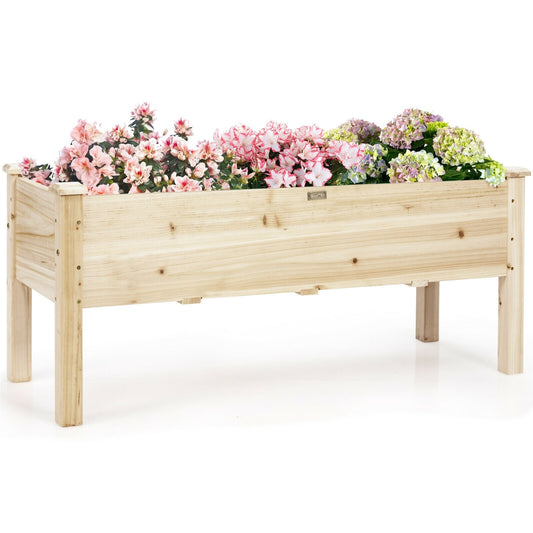 Raised Garden Bed Elevated Planter Box Wood *UNASSEMBLED/IN BOX* - GT3594