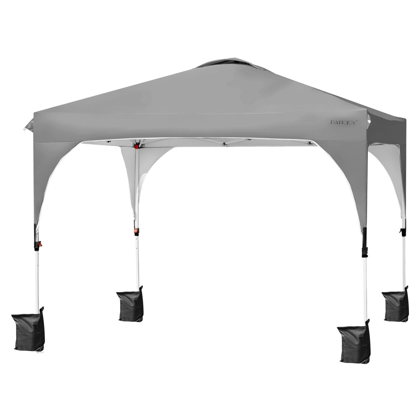 10 Feet x 10 Feet Outdoor Pop-up Camping Canopy Tent with Roller Bag