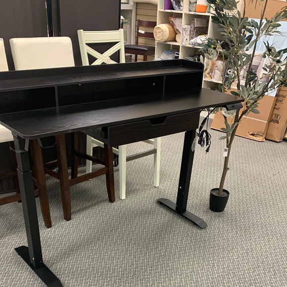 55``Electric Height Adjustable Desk, assembled, Black,  30.5in-47.2in