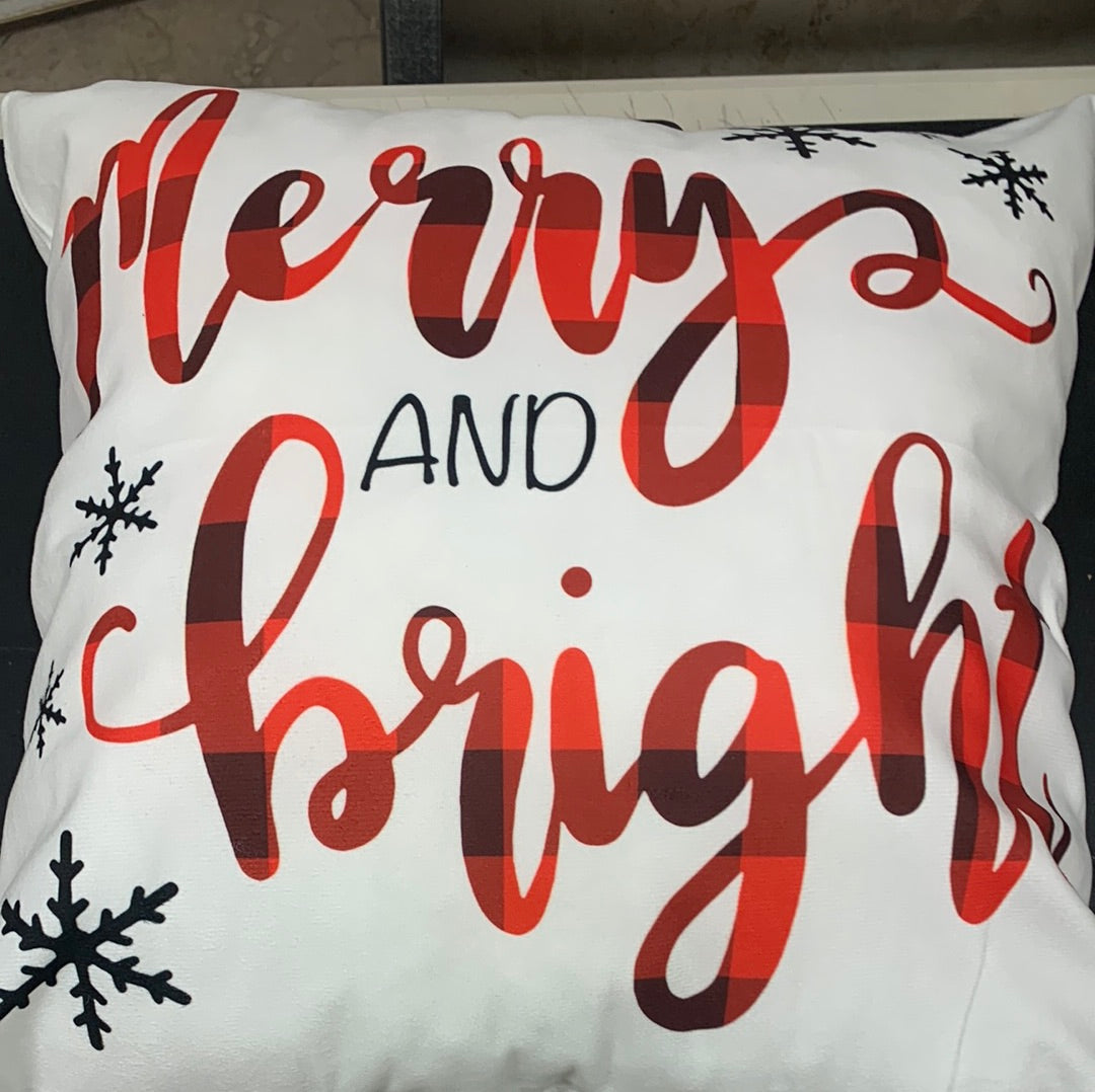 Merry and Bright pillow