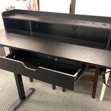 55``Electric Height Adjustable Desk, assembled, Black,  30.5in-47.2in