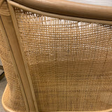 Ronalda Woven Barrel Back Chair with Cushion -Damaged, SPECIAL