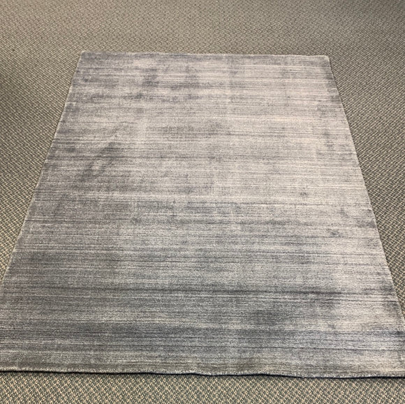 Gray Solid Handmade Urban Rug, wool