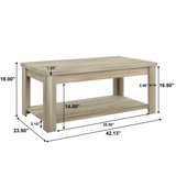 keech 4 legs coffee table, assembled