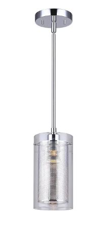 Bakersfield 1 - Light Single Cylinder Pendant Chrome