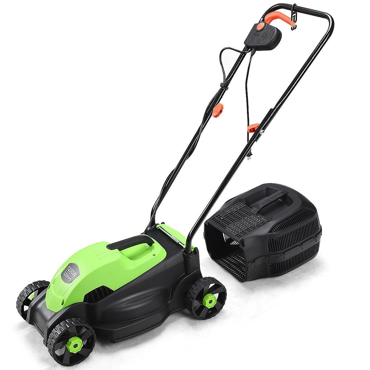 14 Inch Electric Push Lawn Corded Mower with Grass Bag