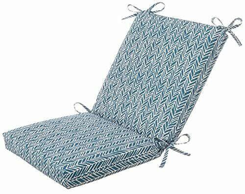 Pillow Perfect 609782 Outdoor/Indoor Herringbone Ink chair cushion