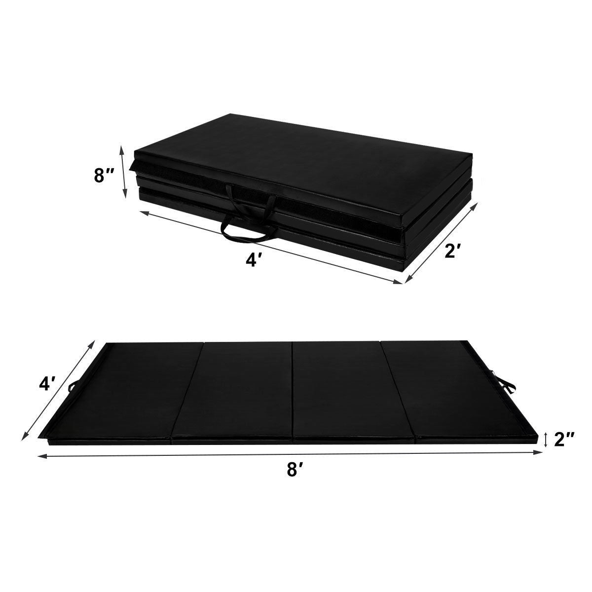 4-Panel Folding Gymnastics Mat with Carrying Handles, reg $261.99