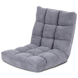 14-Position Adjustable Cushioned Floor Chair, Grey